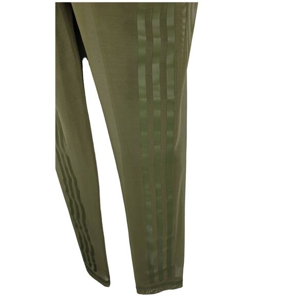 Peloton Adidas Ivy Park Collaboration Athletic Hiking Women's Green Leggings 10 - Picture 3 of 6